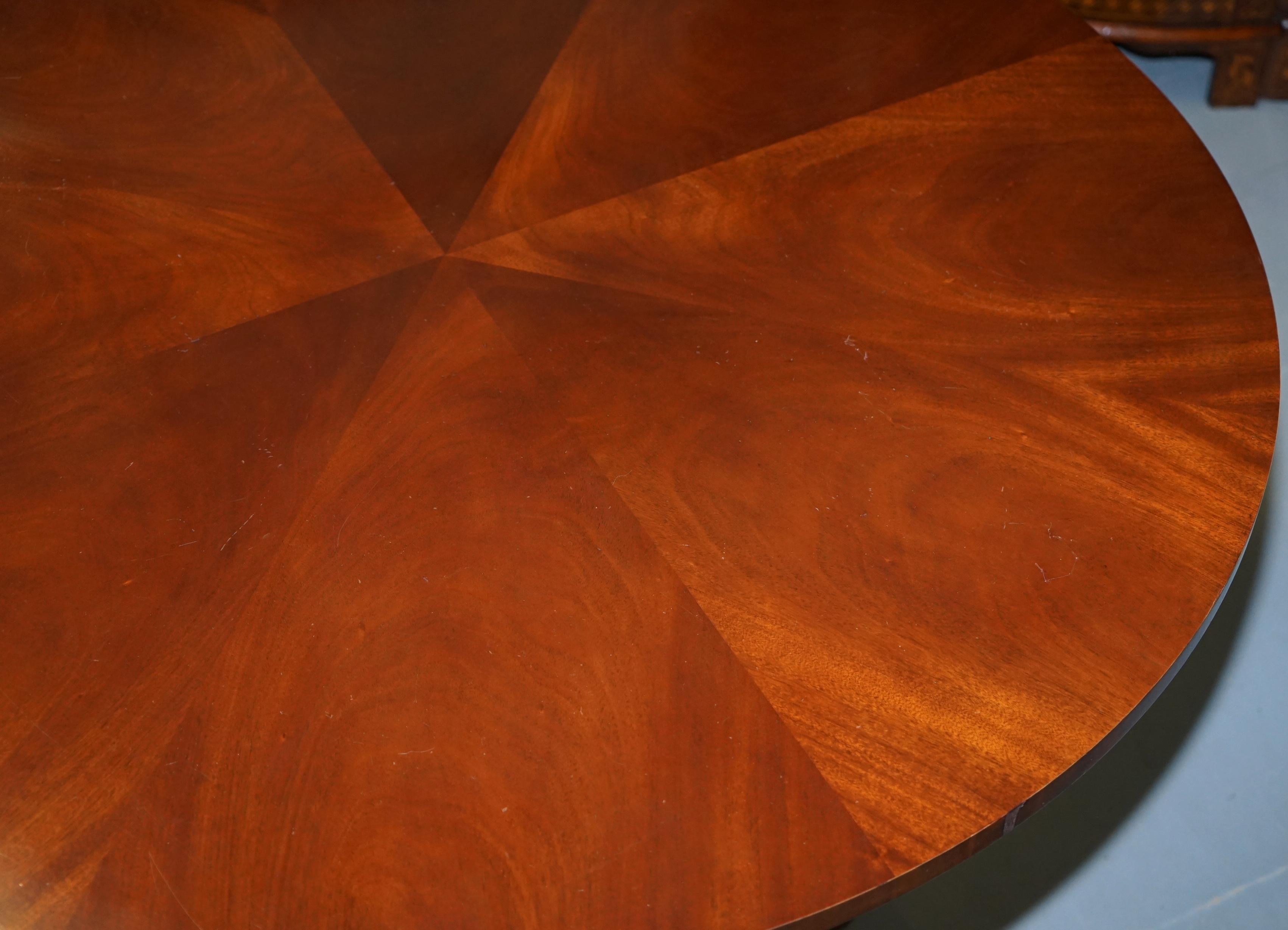 Contemporary Ralph Lauren Mayfair Mahogany Centre Dining Occasional Round Table