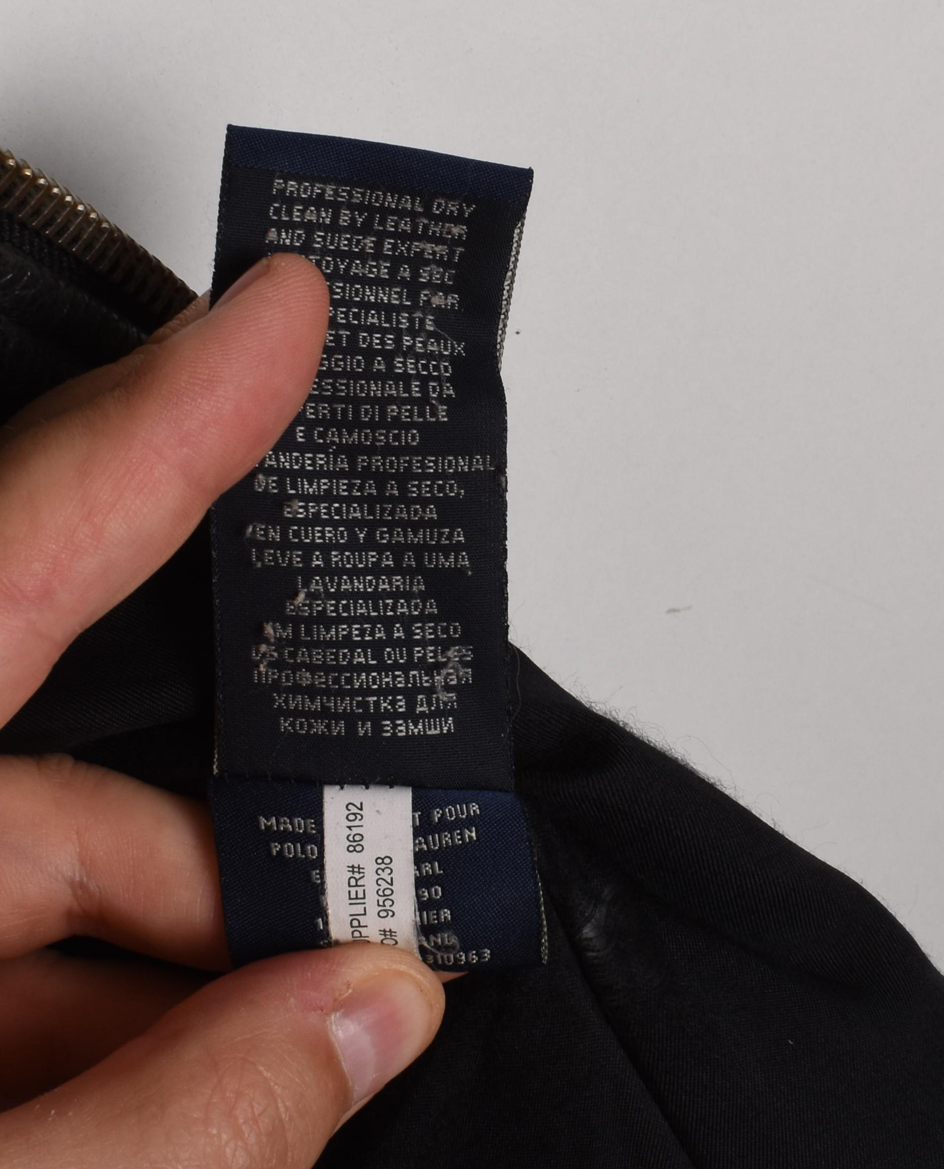 Ralph Lauren Homme Veste en cuir Taille L, S1553 en vente 1