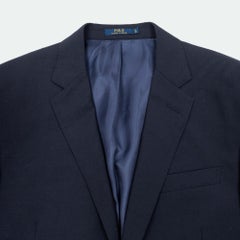 Ralph Lauren Men's Blue Wool Blazer Jacket Size USA 42R - Excellent