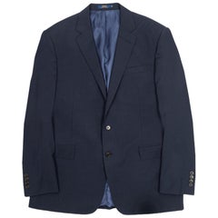 Ralph Lauren Men's Blue Wool Blazer Jacket Size USA 42R - Excellent