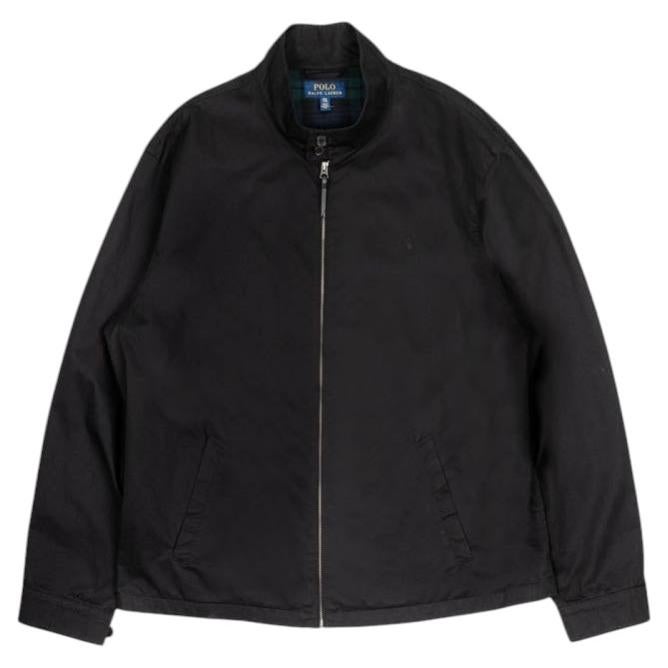 Ralph Lauren Men's Harrington Jacket Black Cotton XXL Italy
