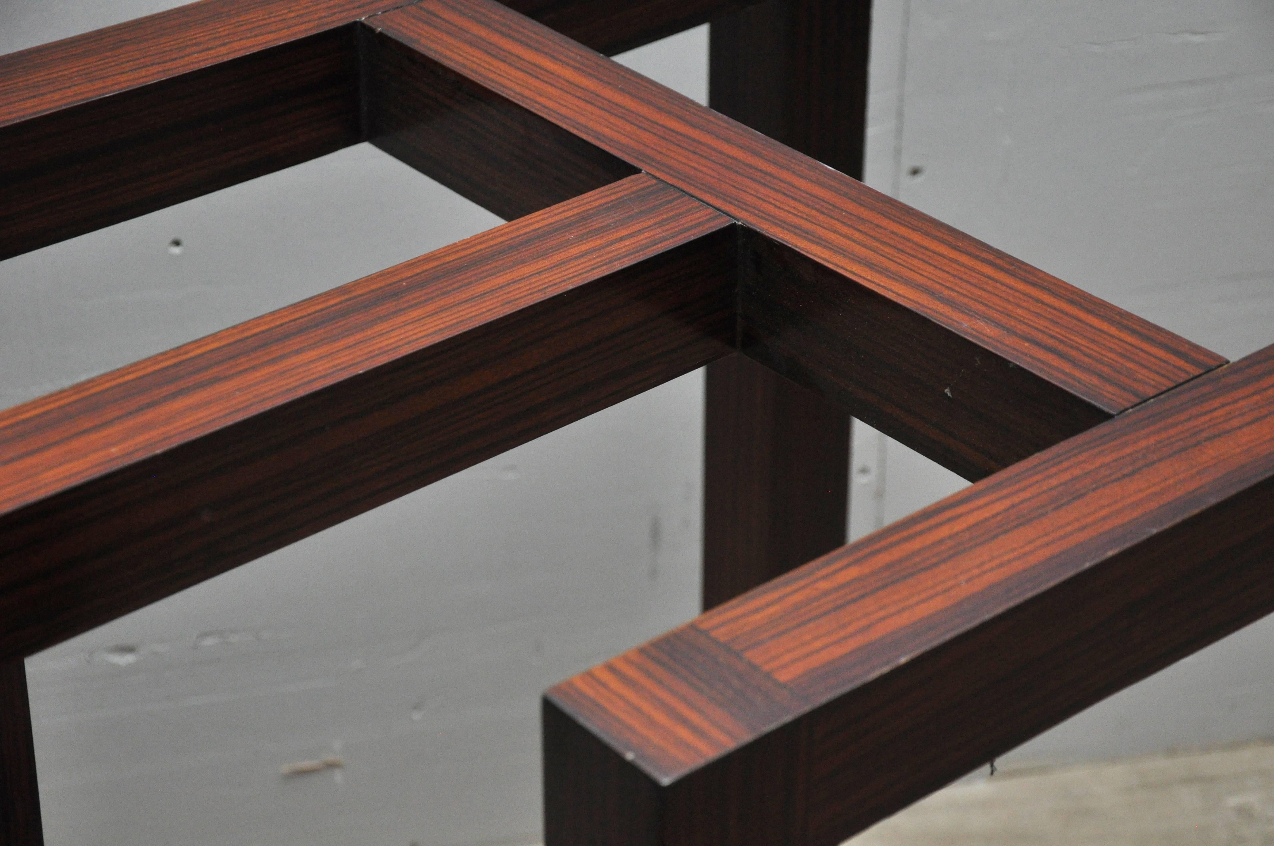 Ralph Lauren Mercer Street Rosewood Dining Table Base In Good Condition In Geneva, IL