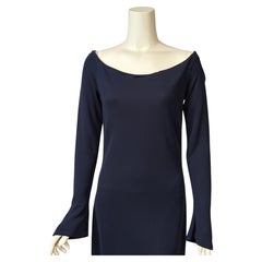 Ralph Lauren Midnight Blue Sheath Dress Circa 1990
