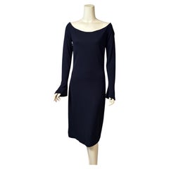 Ralph Lauren Midnight Blue Sheath Dress Circa 1990