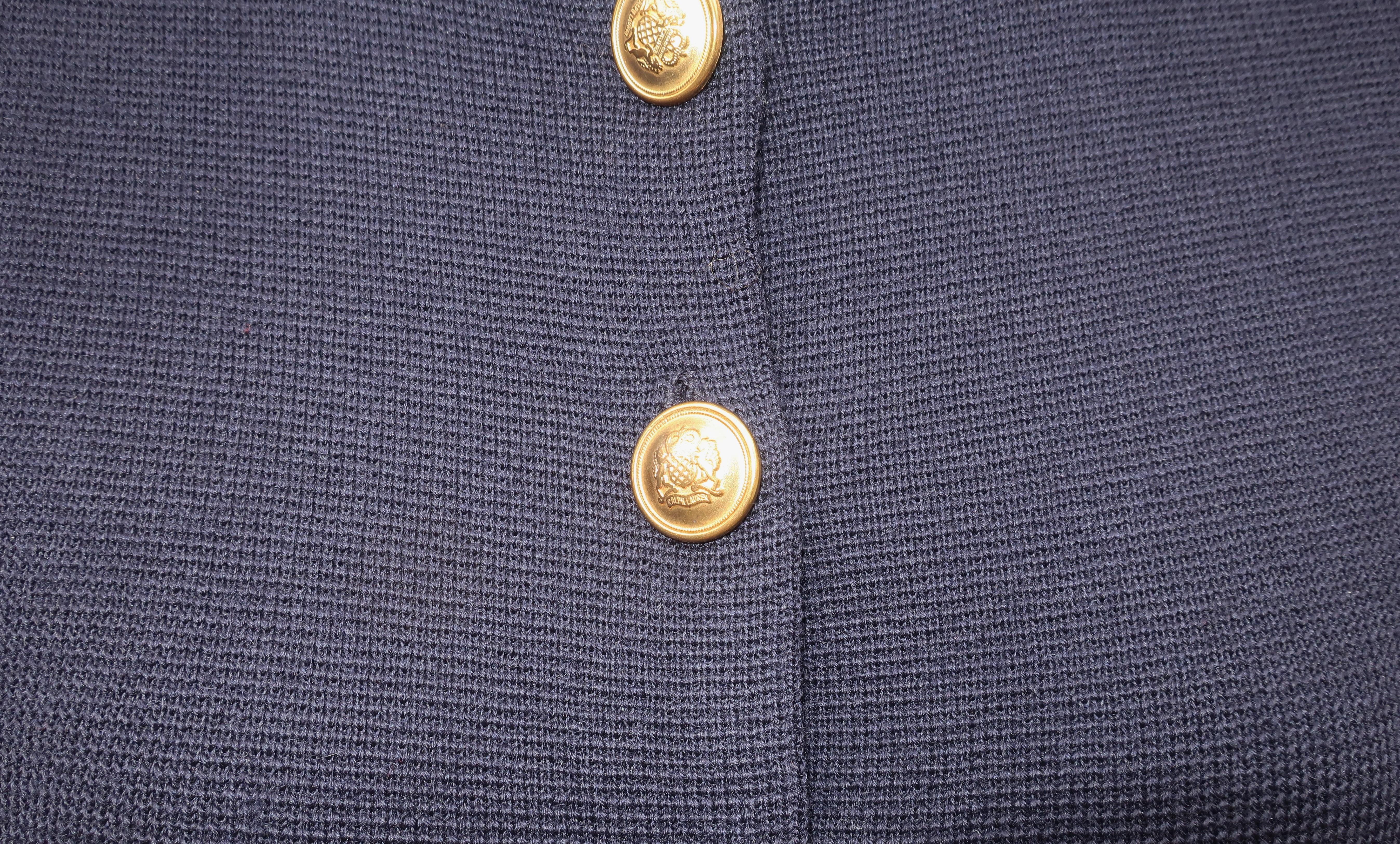navy blue and gold sweater