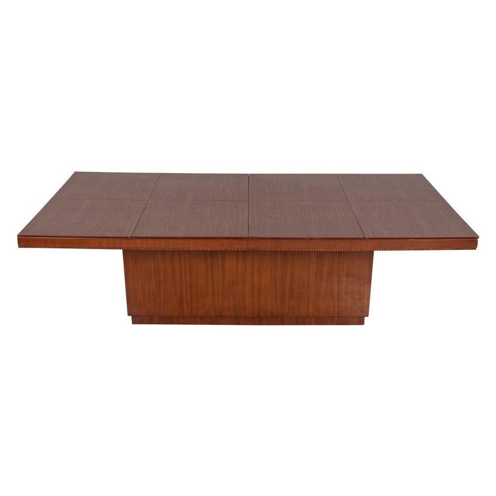 Contemporary Ralph Lauren Modern Hollywood Dining Table Solid Wood Walnut Veneer