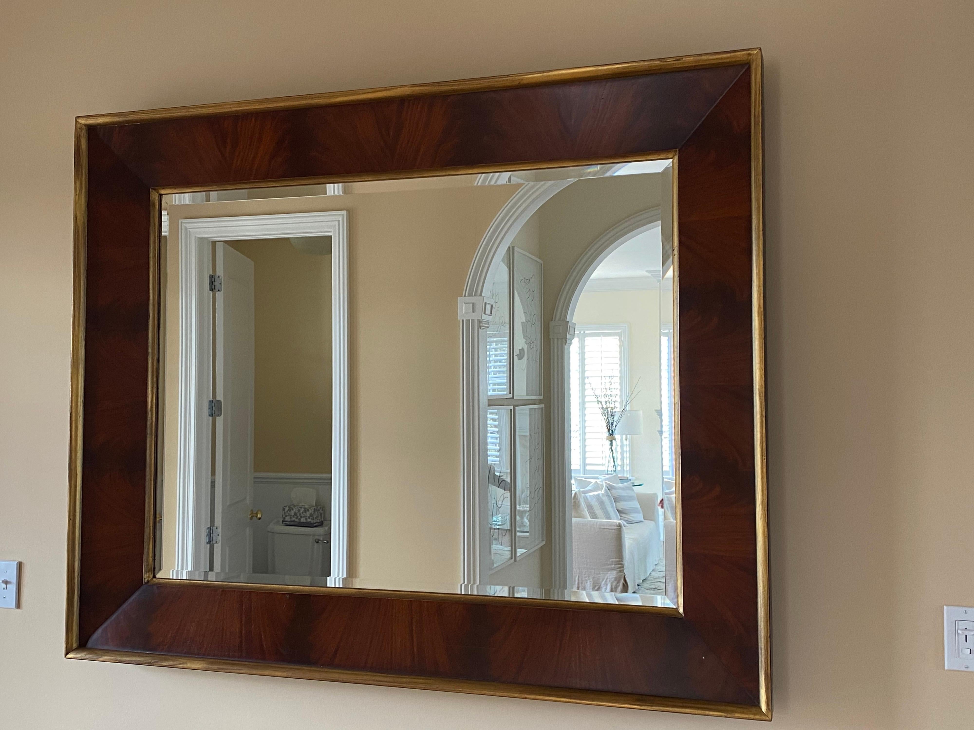 American Ralph Lauren Modern Large Beveled Wall Mirror