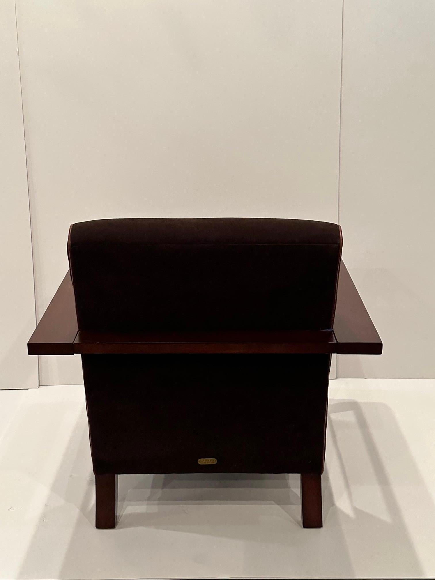 Americano Poltrona in mogano Ralph Lauren Moderne in vendita
