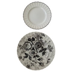 Ralph Lauren Morning Garden & Black Dinnerware Set ~ 16 Pieces