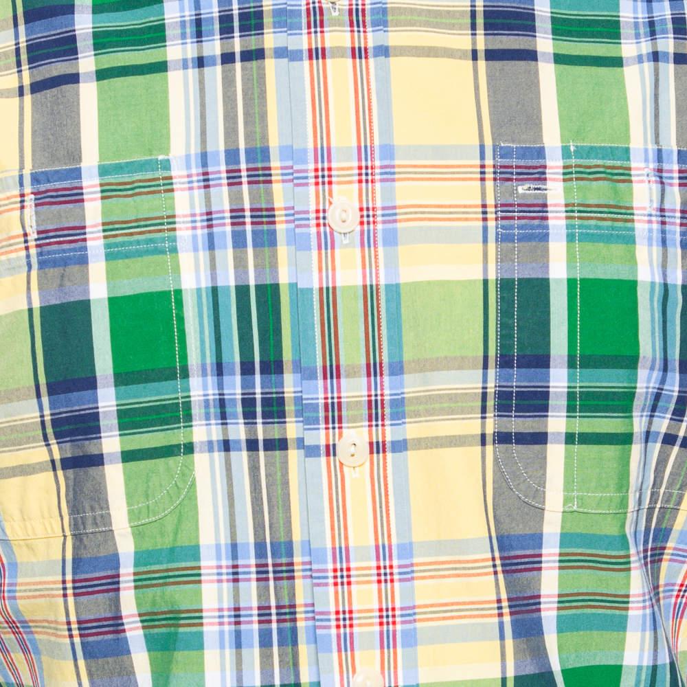 Ralph Lauren Multicolor Oxford Plaid Cotton Button Front Shirt M In Good Condition In Dubai, Al Qouz 2