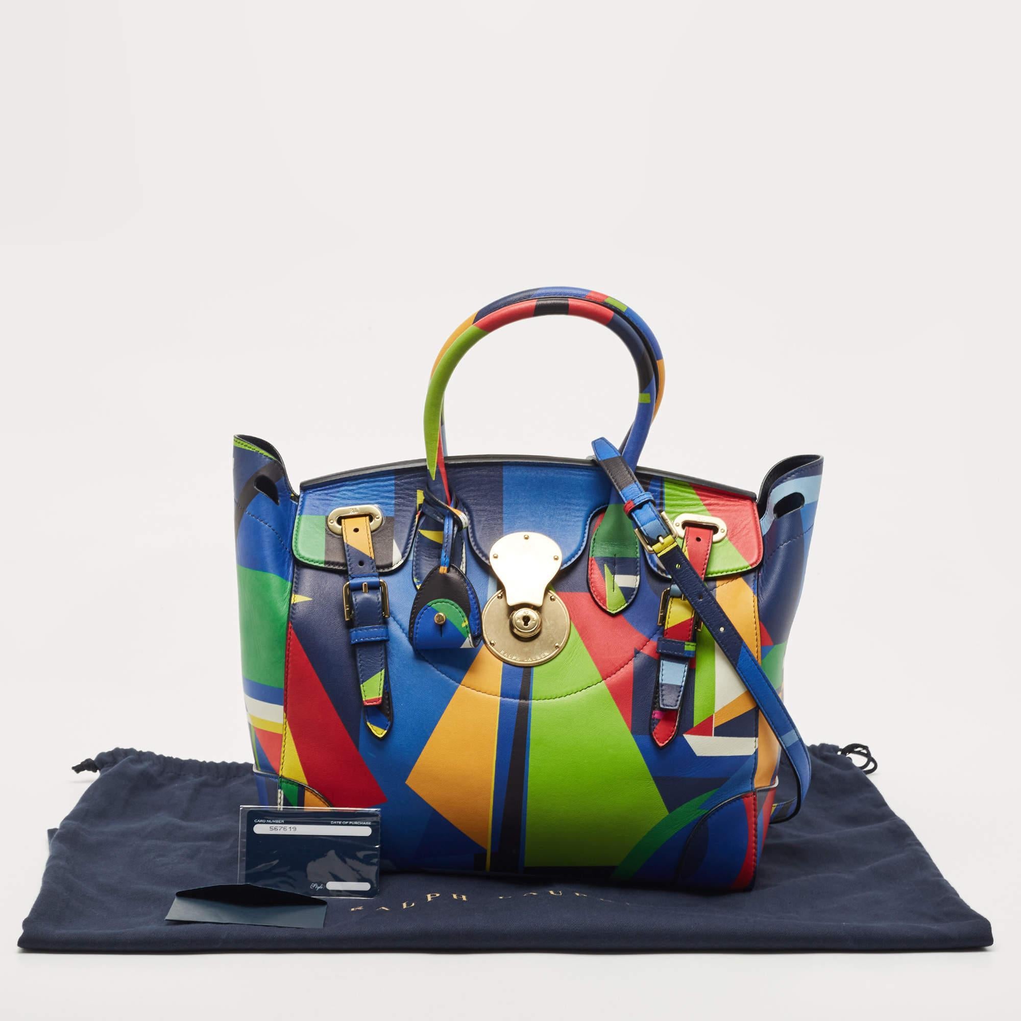 Ralph Lauren Multicolor Soft Leather Ricky Tote 11