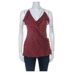 Ralph Lauren Multicolor Striped Knit Noodle Strap Top L