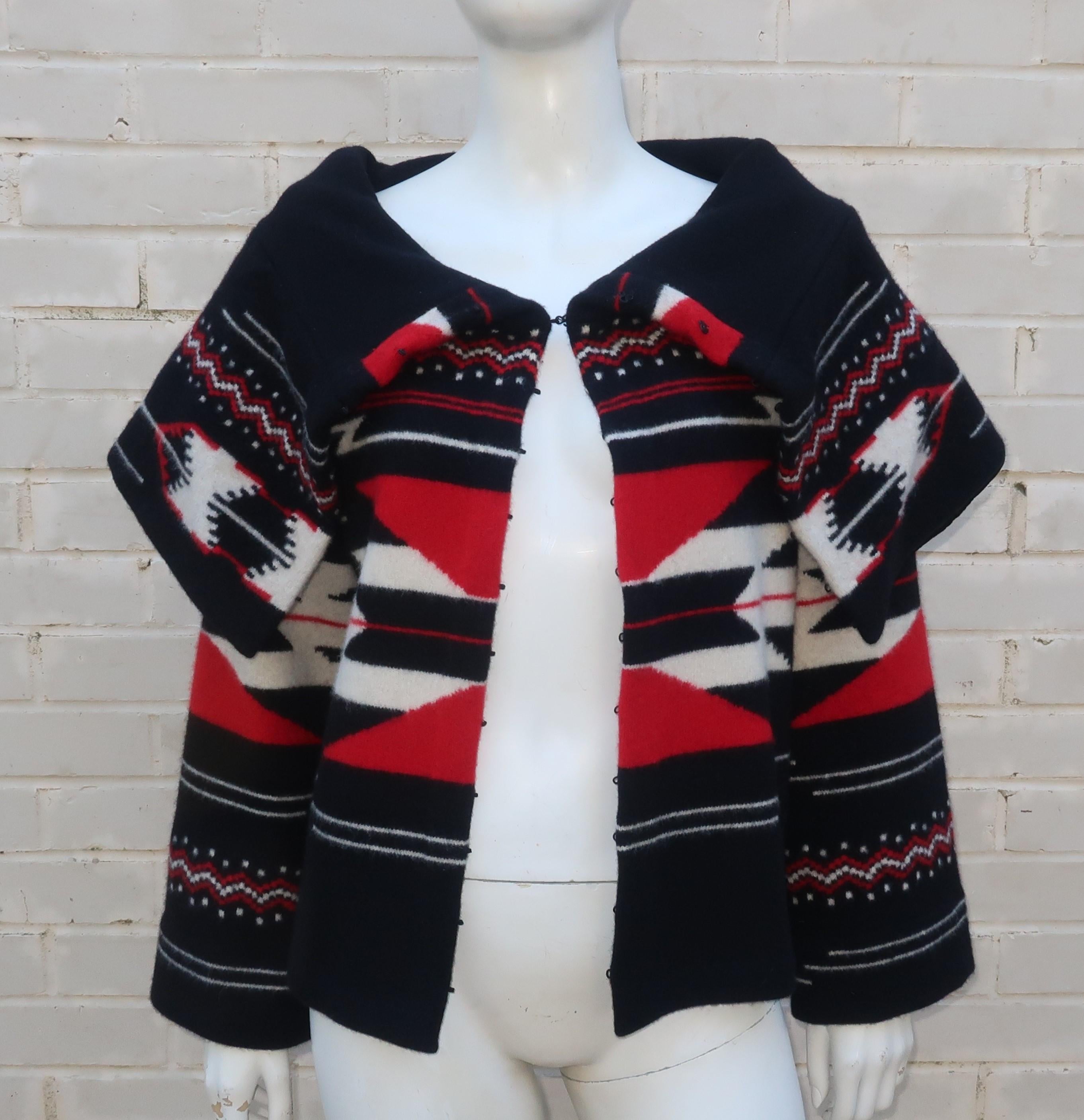 Women's Ralph Lauren Native American Inspired Cashmere Blend Sweater
