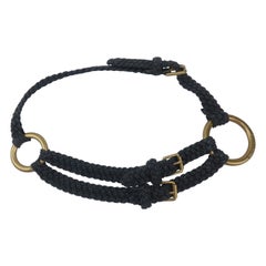 Ralph Lauren Nautical Rope & Brass Ring Belt