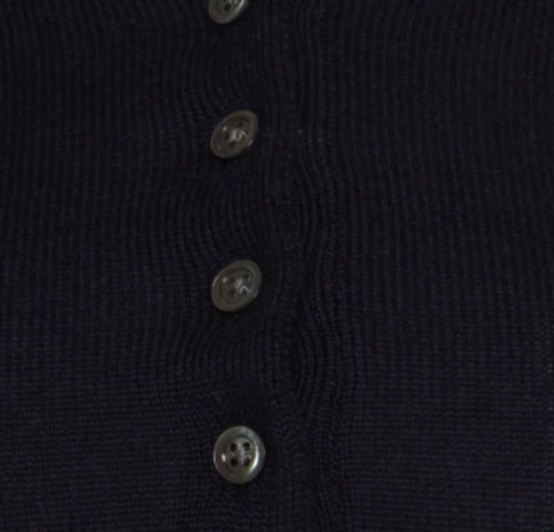Donna Polo Ralph Lauren blu navy in cashmere e seta XS in vendita