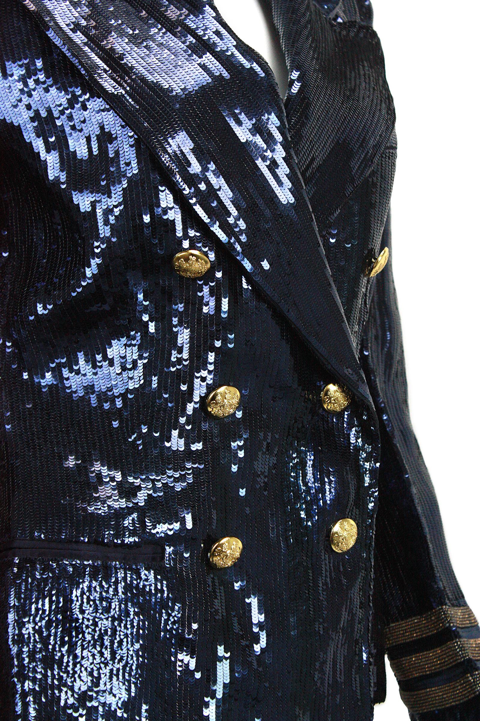 ralph lauren sequin blazer