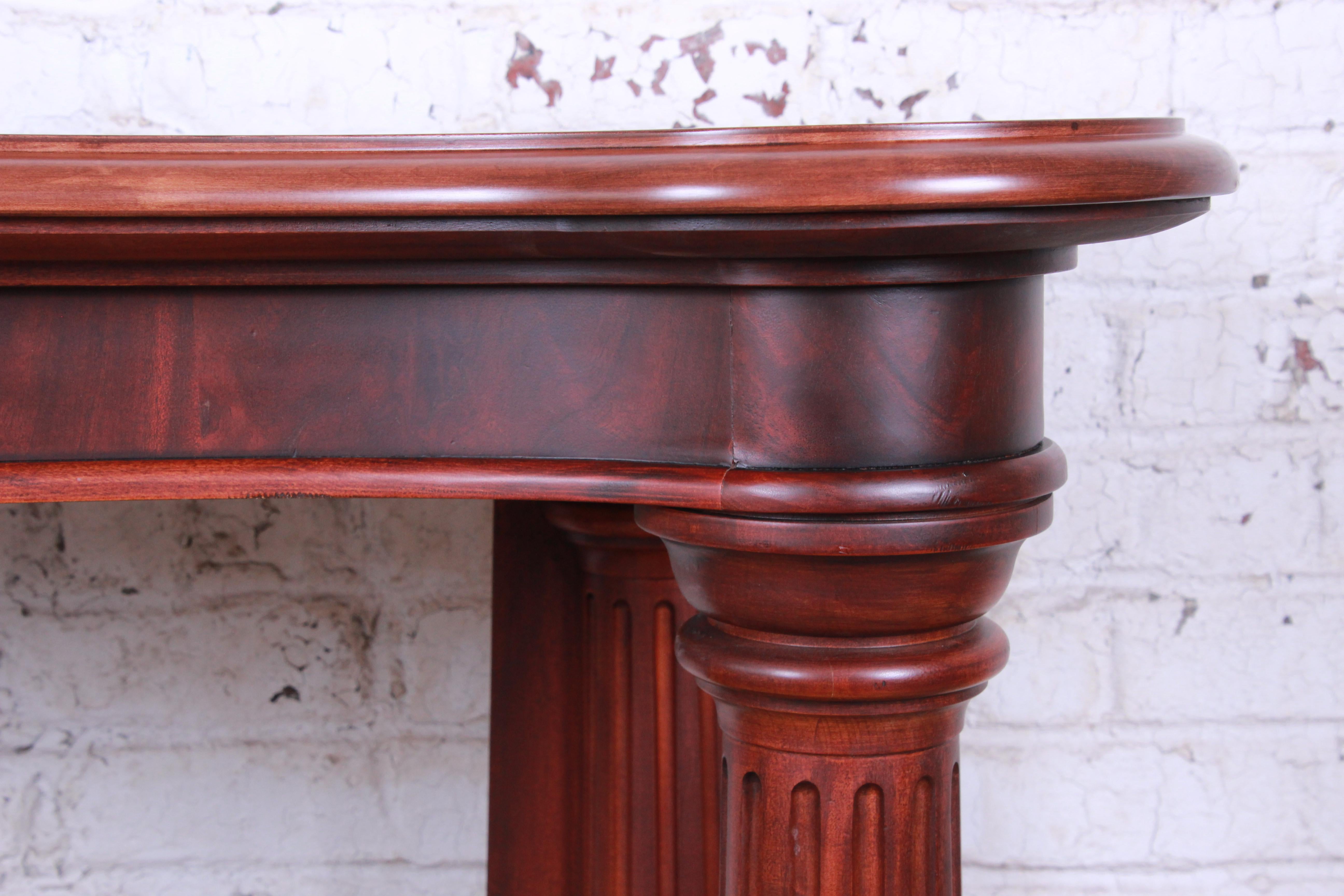 Ralph Lauren Neoclassical Flame Mahogany Console or Entry Table 2
