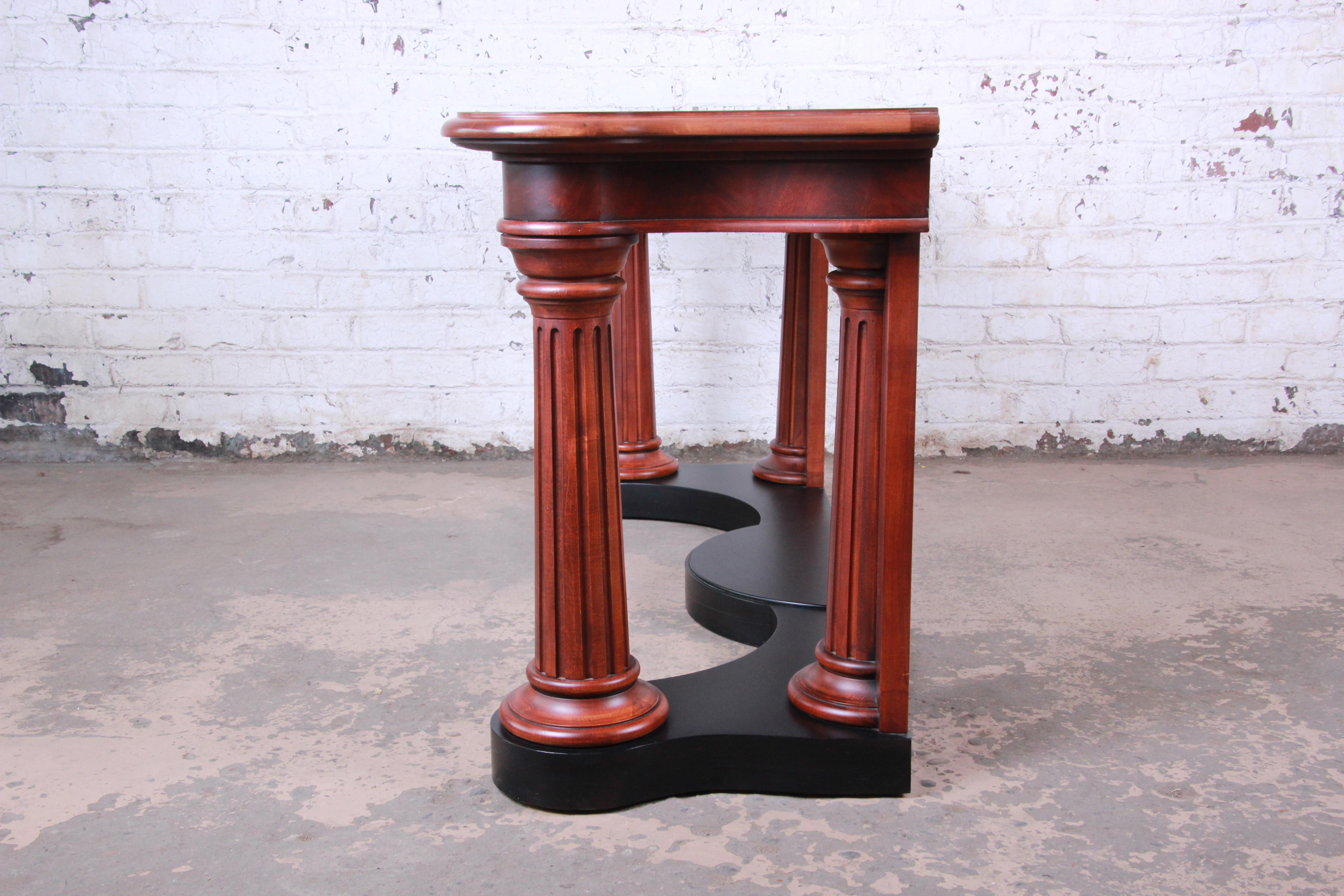 Ralph Lauren Neoclassical Flame Mahogany Console or Entry Table 3