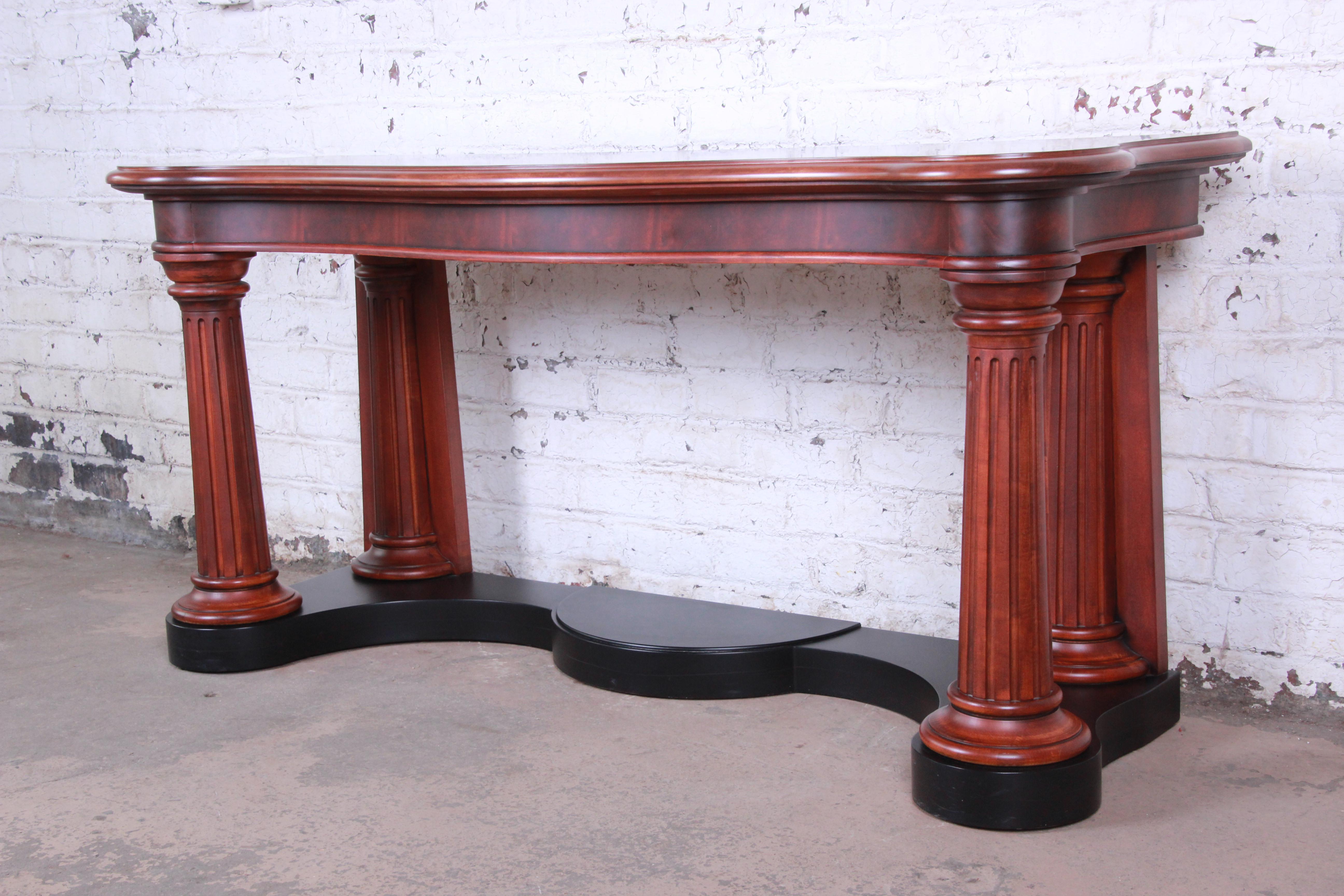 mahogany entry table