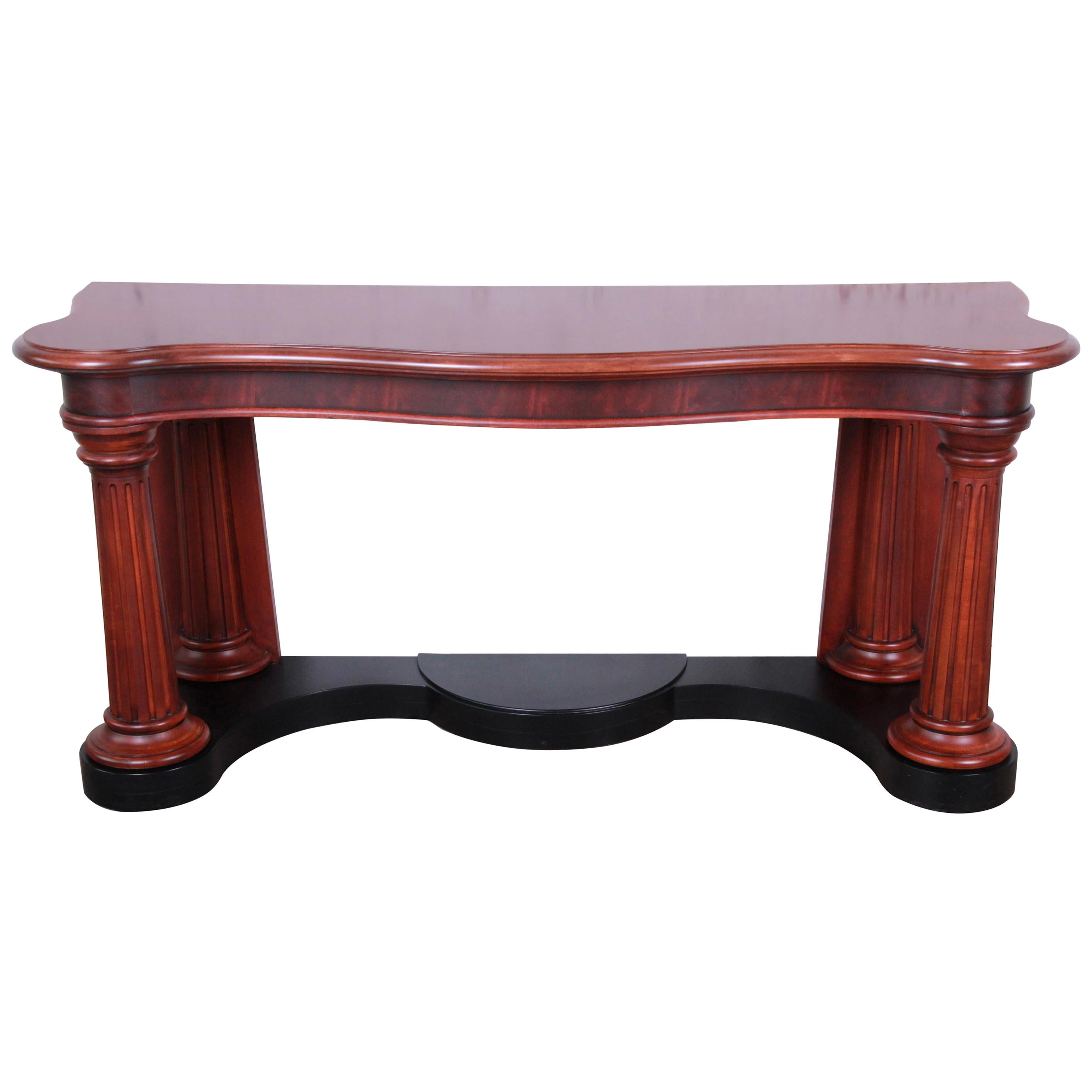 Ralph Lauren Neoclassical Flame Mahogany Console or Entry Table