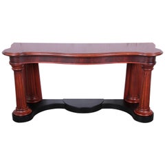 Ralph Lauren Neoclassical Flame Mahogany Console or Entry Table
