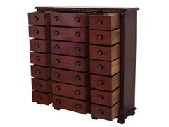 Ralph Lauren Neoclassical Mahogany Gentleperson’s Chest of Drawers Dresser 1990s