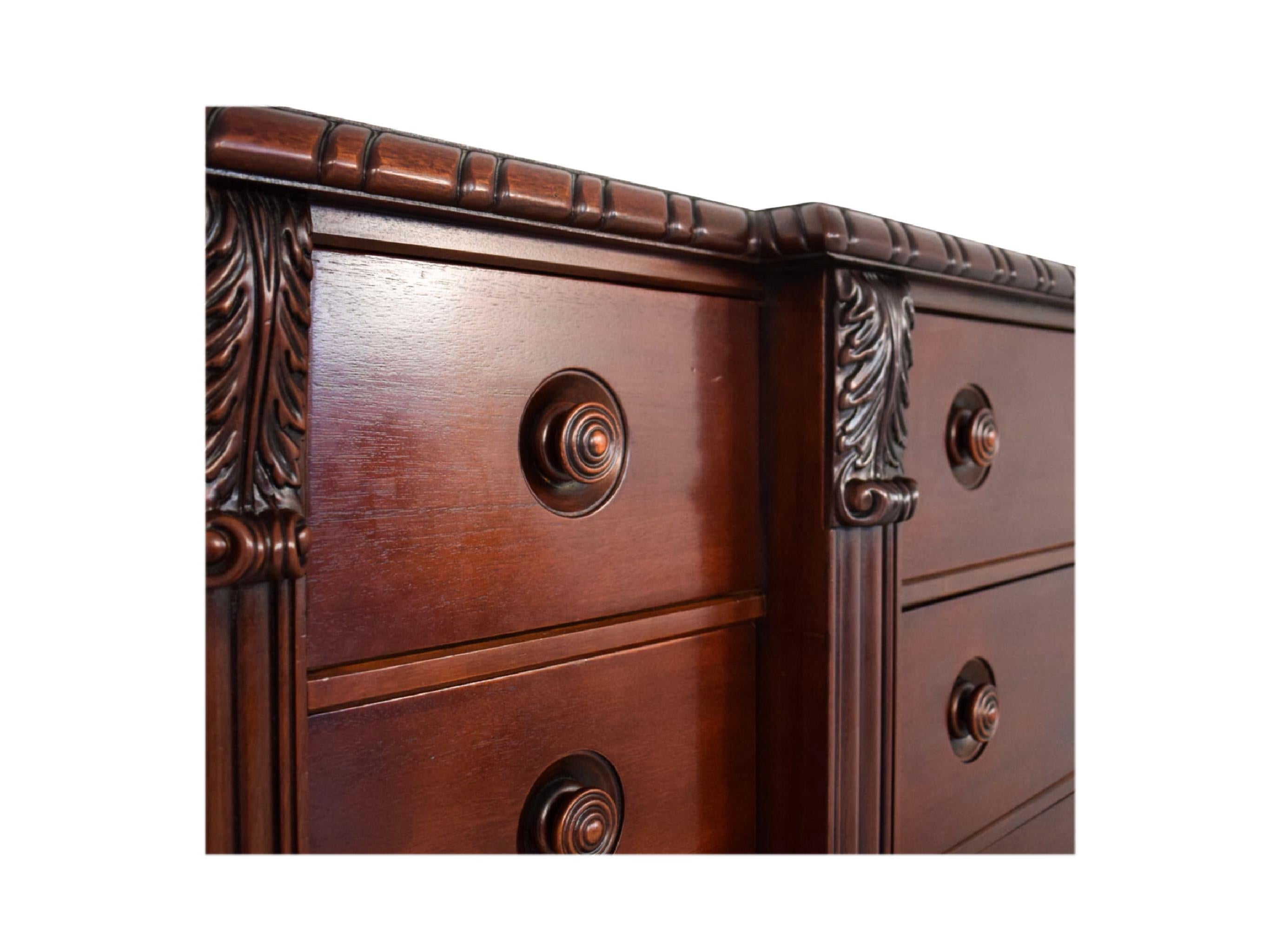 Neoclassical Revival Ralph Lauren Neoclassical Mahogany Gentleperson’s Chest of Drawers Dresser 1990s