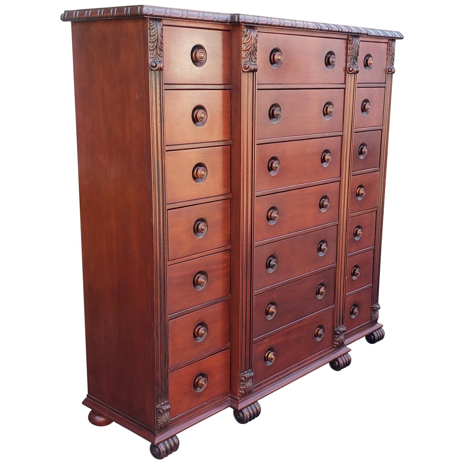 Ralph Lauren Neoclassical Mahogany Gentleperson��’s Chest of Drawers Dresser 1990s