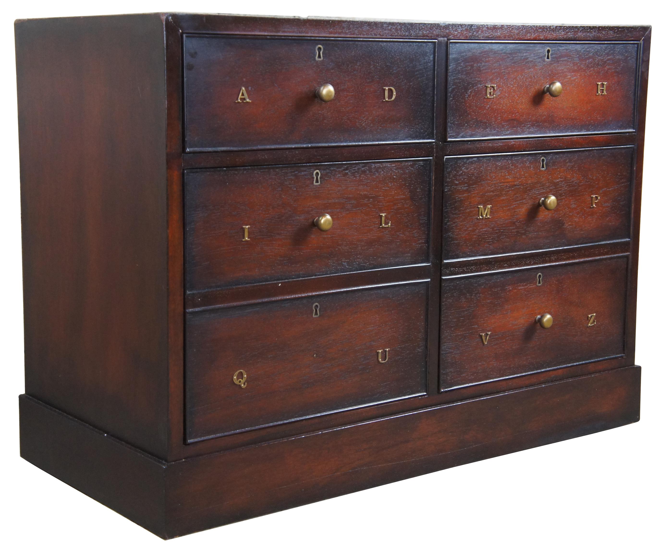 Ralph Lauren new bohemian ABC dresser block chest bachelor file cabinet

The new bohemian chest by Ralph Lauren. Features an A through Z brass accent file cabinet motif, but it’s actually a dresser or chest of four drawers.
