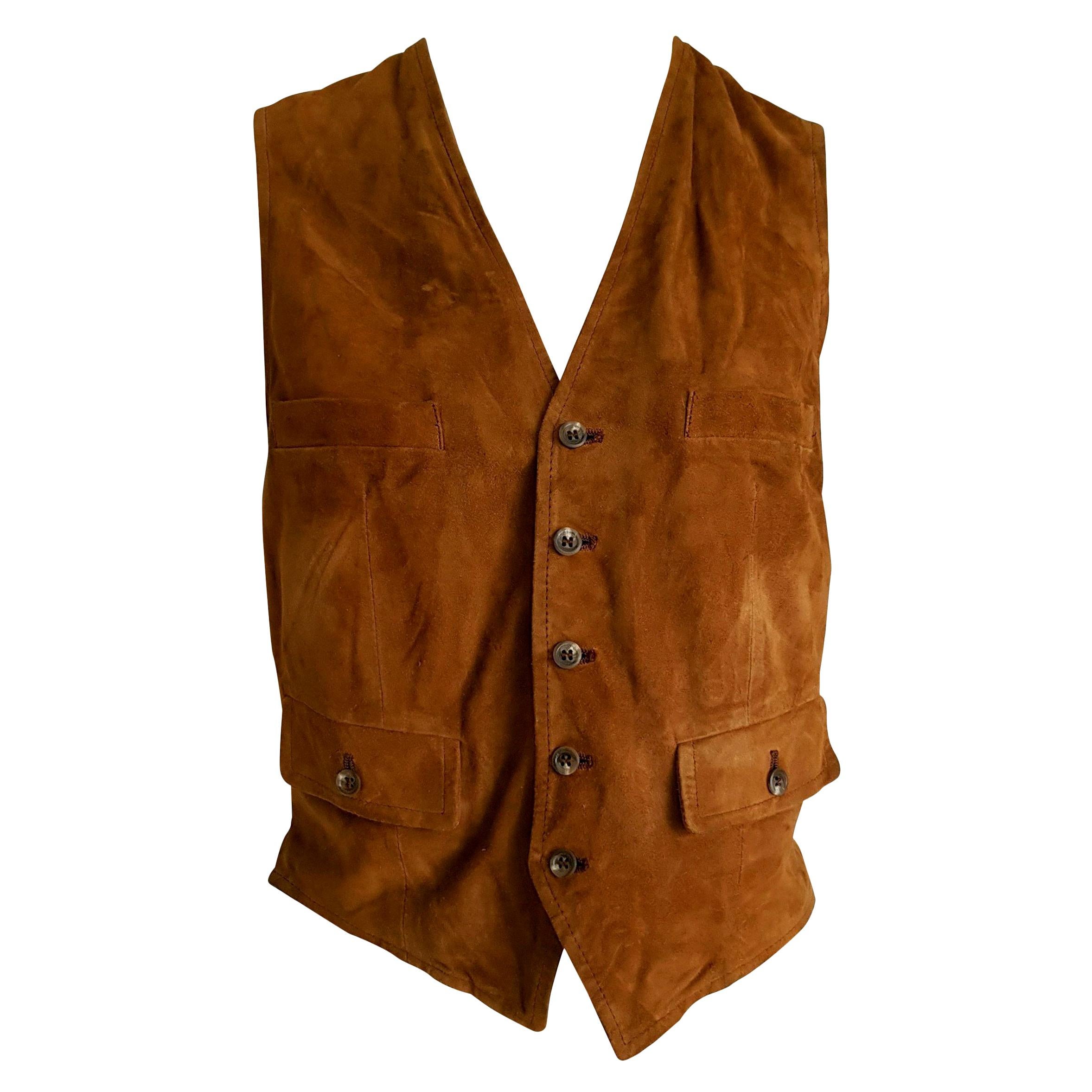 ralph lauren suede vest