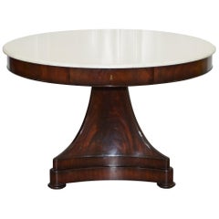 Ralph Lauren New York American Mahogany Centre Table Marble Top