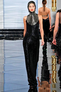 Ralph Lauren NWT Rare Runway Art Deco Beaded Dress Gown