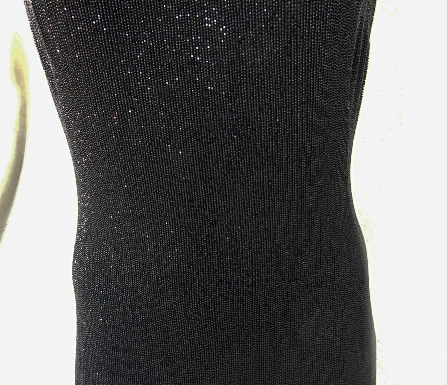Black Ralph Lauren NWT Rare Runway Art Deco Beaded Dress Gown