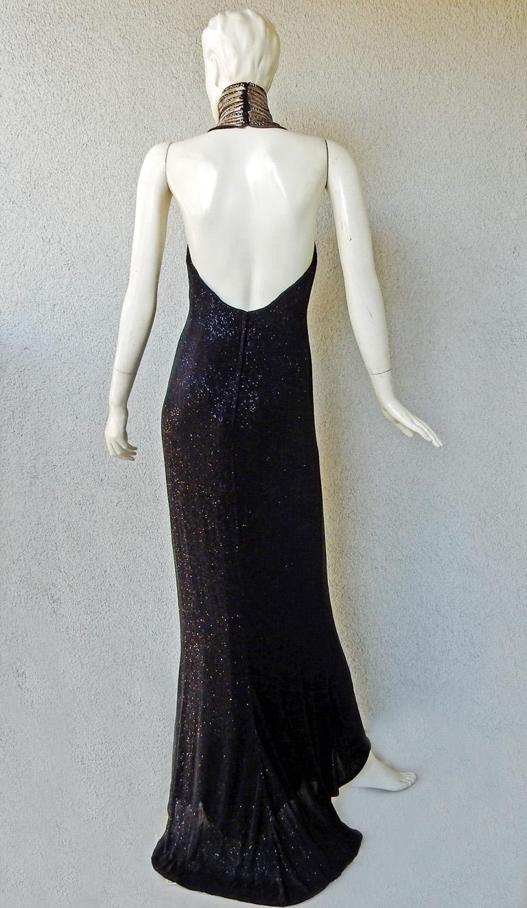 Women's Ralph Lauren NWT Rare Runway Art Deco Beaded Dress Gown