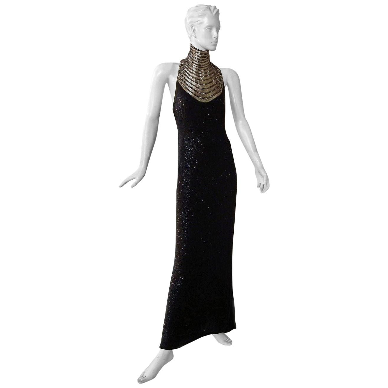 Ralph Lauren NWT Rare Runway Art Deco Beaded Dress Gown