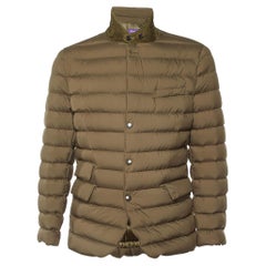 Ralph Lauren Olive Green Synthetic Quilted Down Jacket L