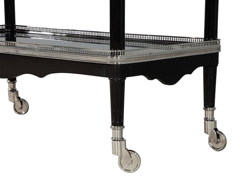 Ralph Lauren One Fifth Bar Cart in Black Lacquer at 1stDibs