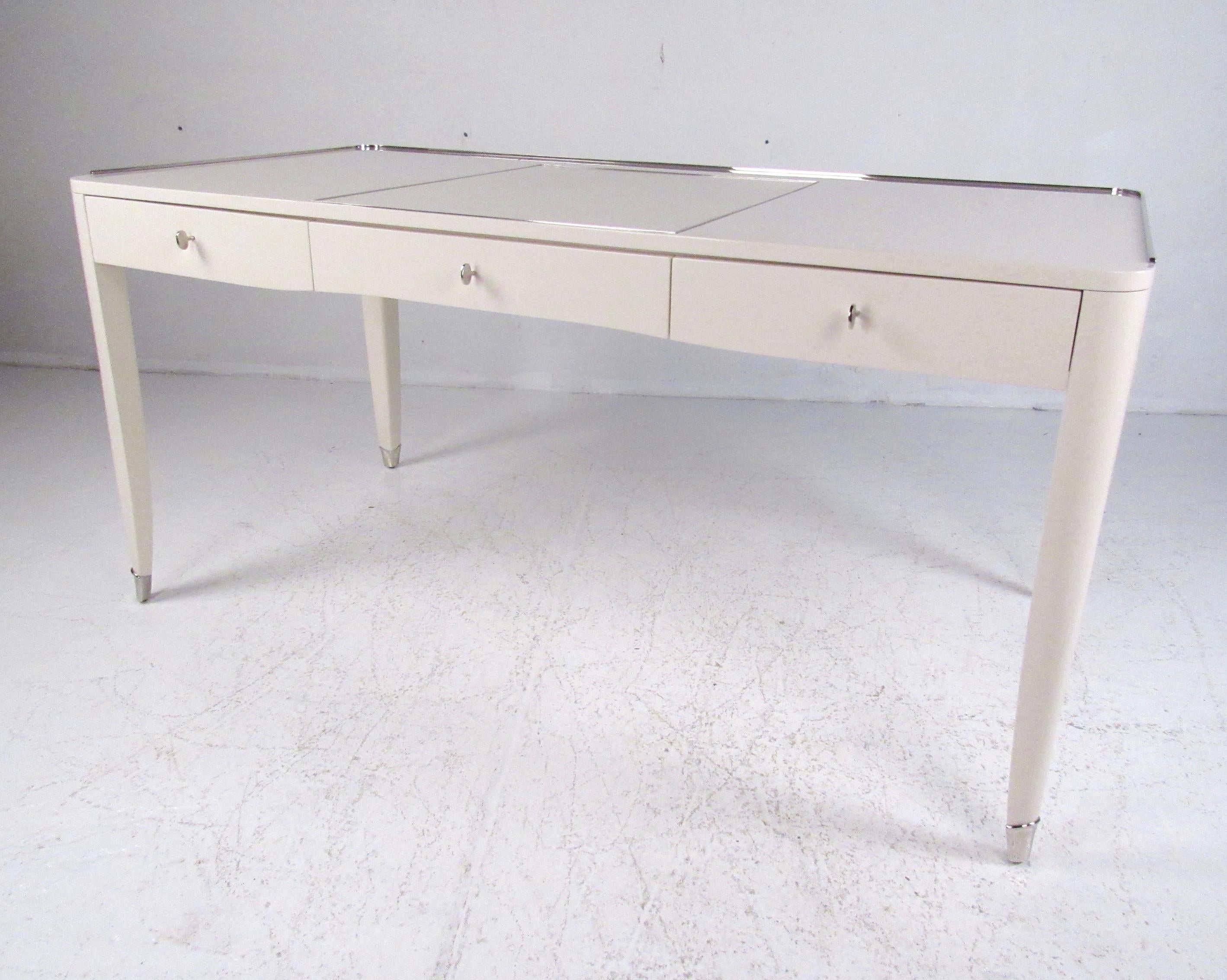 Ralph Lauren One Fifths Paris Desk, Parchment Colored 4