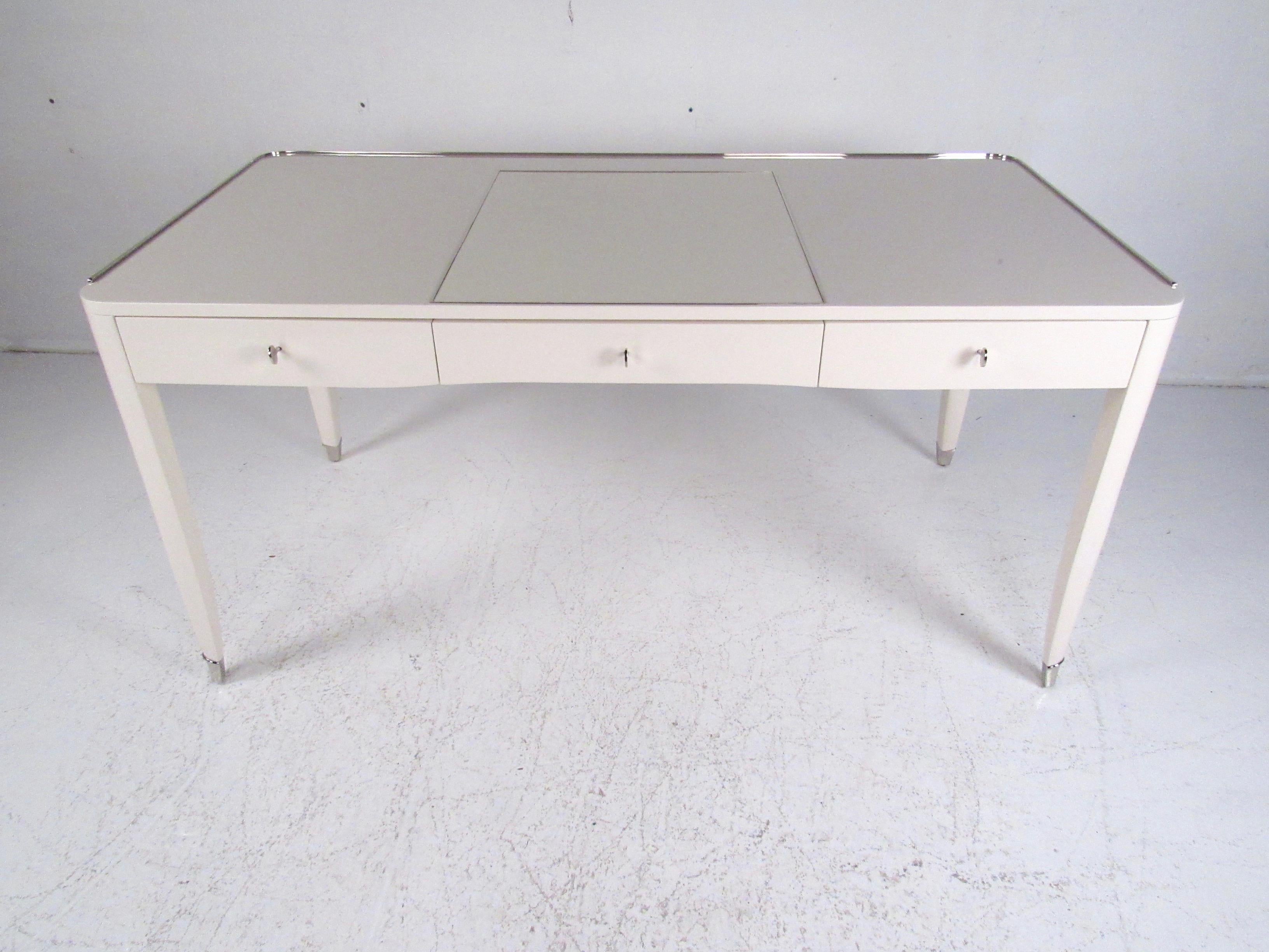 Modern Ralph Lauren One Fifths Paris Desk, Parchment Colored