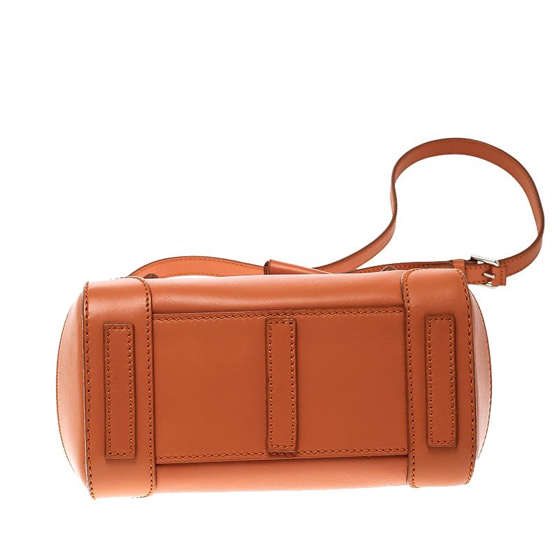 Ralph Lauren Orange Leather Ricky Crossbody Bag 1
