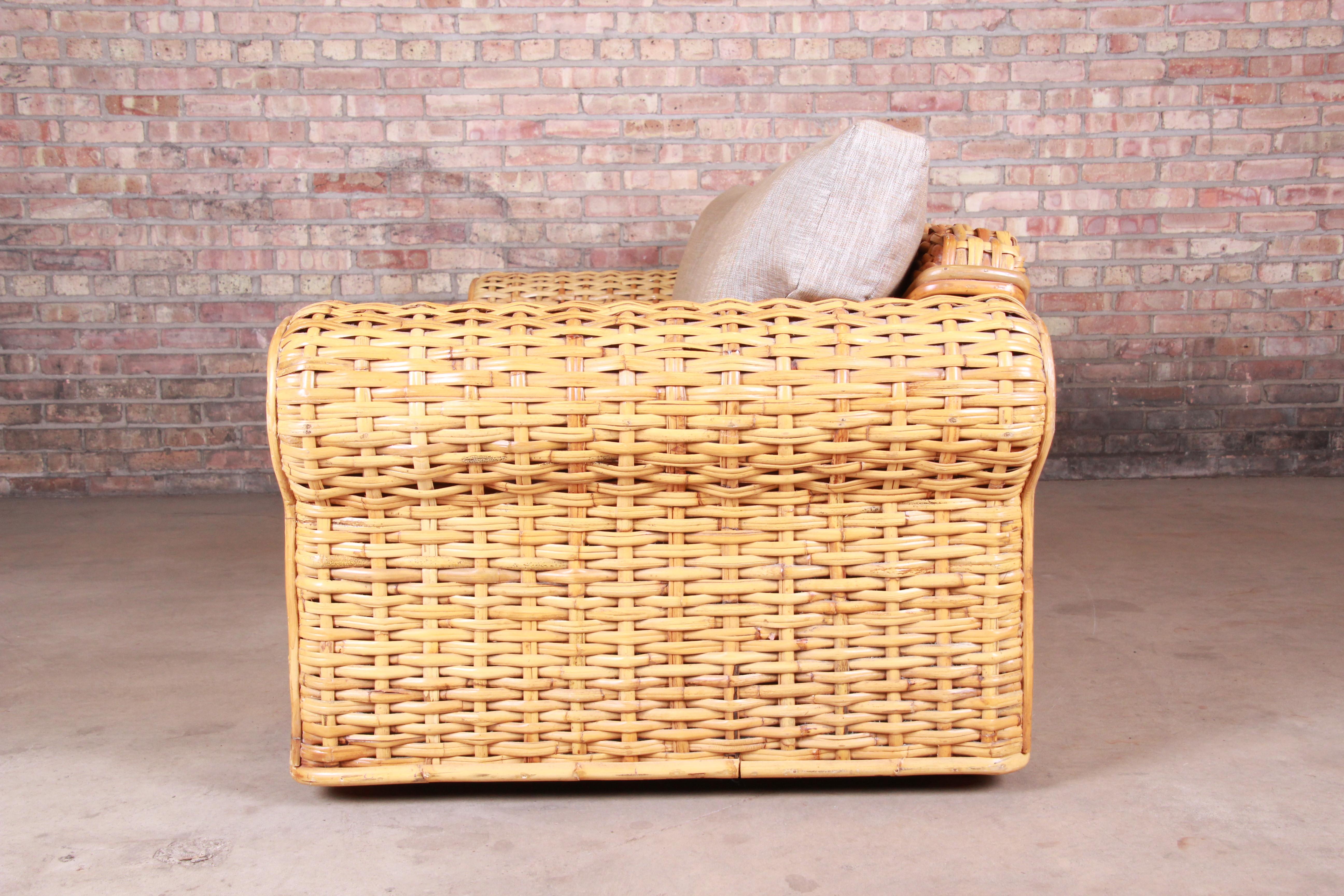 Ralph Lauren Organic Modern Woven Rattan Sofa 3