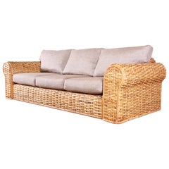 Ralph Lauren Organic Modern Woven Rattan Sofa