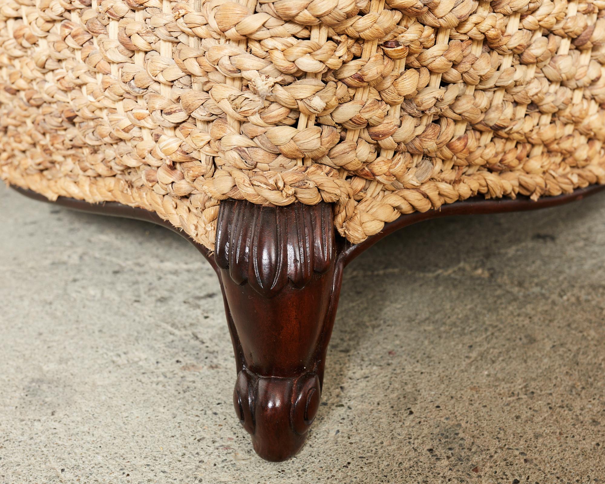 Ralph Lauren Organic Modern Woven Seagrass Lounge Chair im Angebot 10