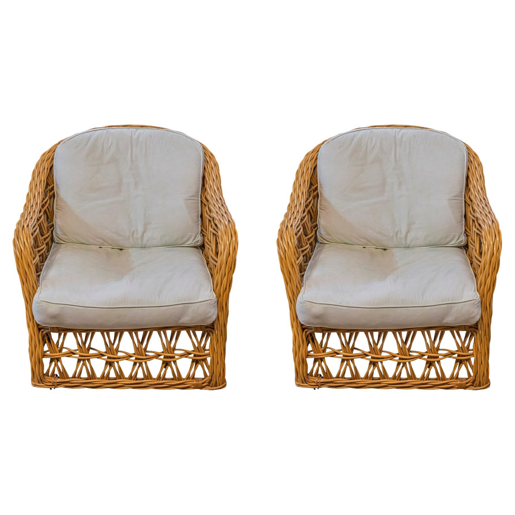 Ralph Lauren, Pair of armchairs, France, circa 1990 For Sale