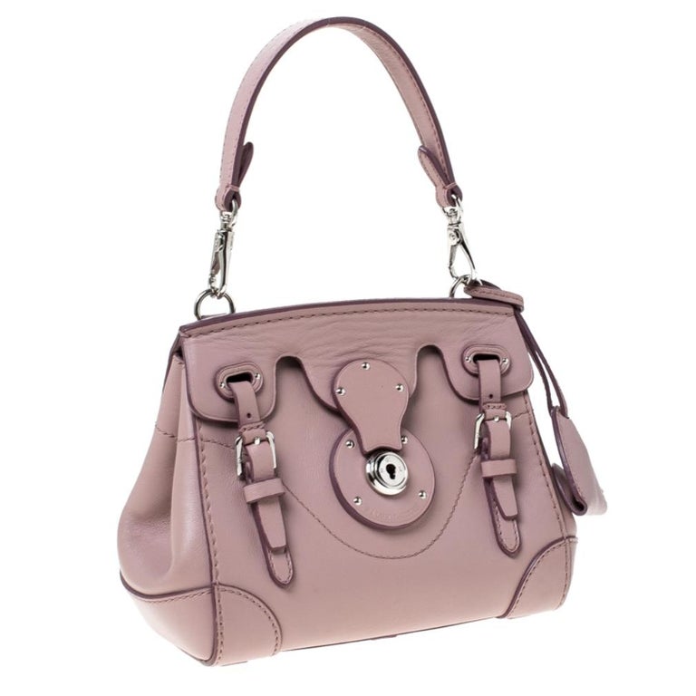 Ralph Lauren Pale Pink Leather Mini Ricky Tote at 1stDibs