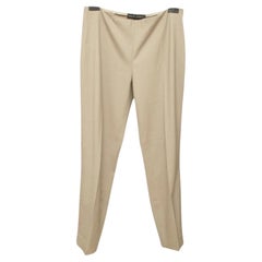 RALPH LAUREN Pant Beige Pants Straight Leg Wool Straight Zipper Sz US 10