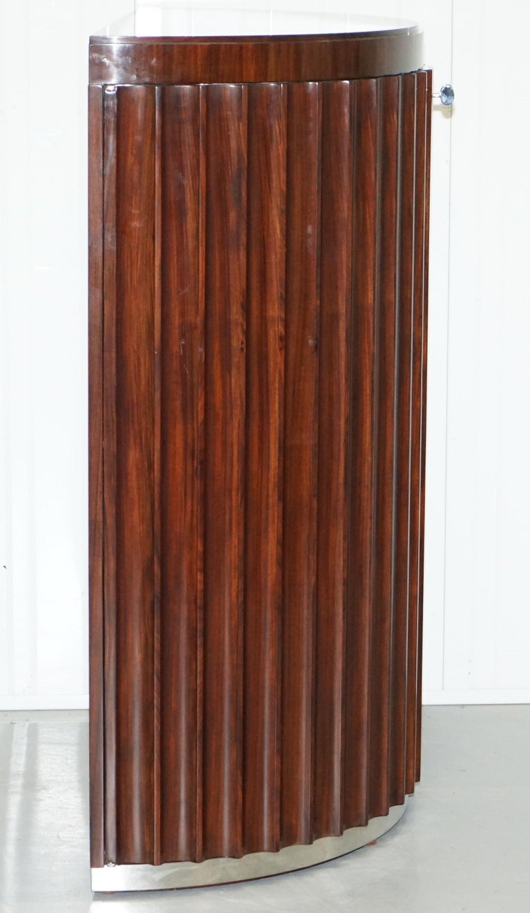 Ralph Lauren Penthouse Fluted Redwood Drinks Cupboard at 1stDibs