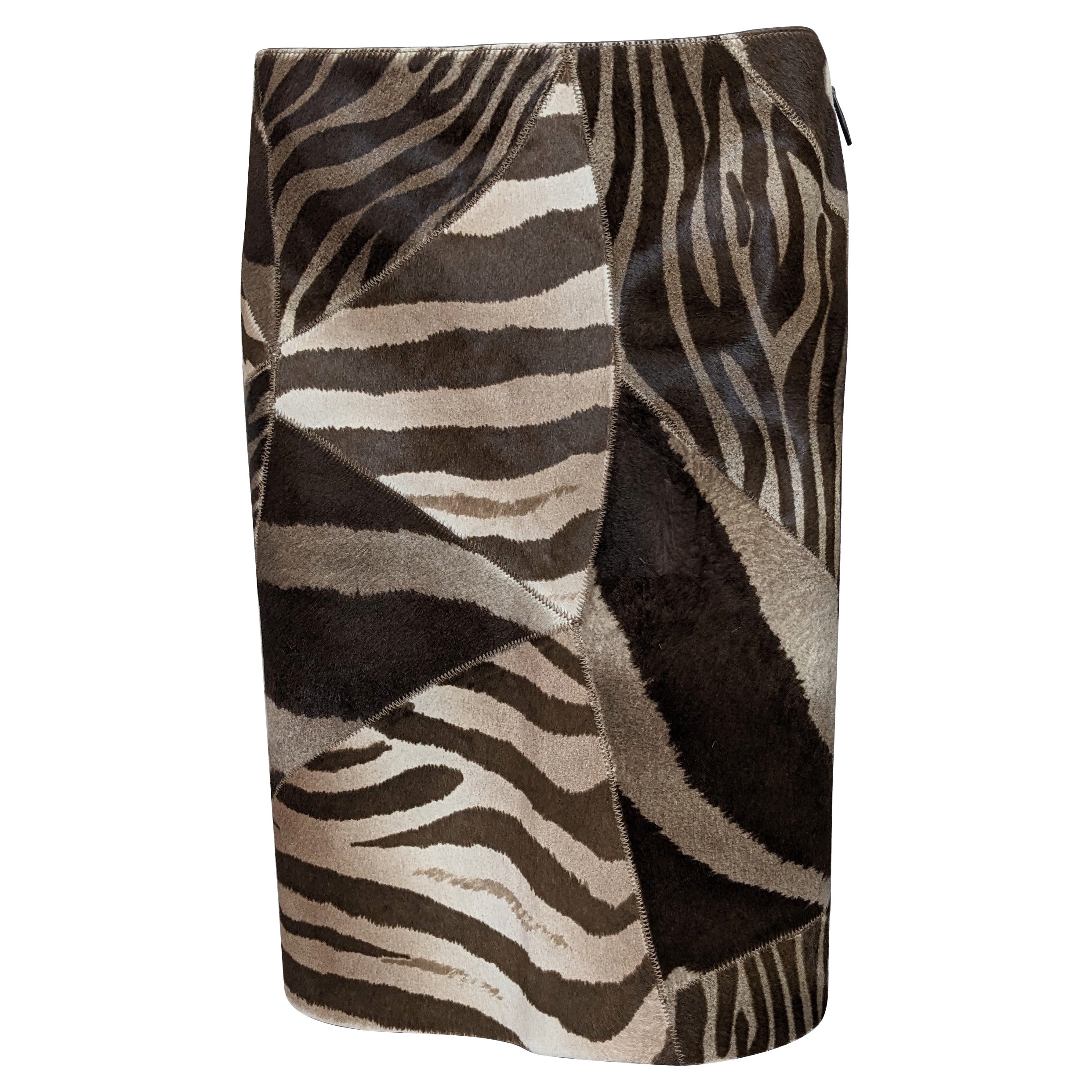 Ralph Lauren Piece Animal Print Skirt, Purple Label