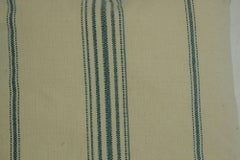 Ralph Lauren Pillow White and Blue Striped Linen Throw Pillow