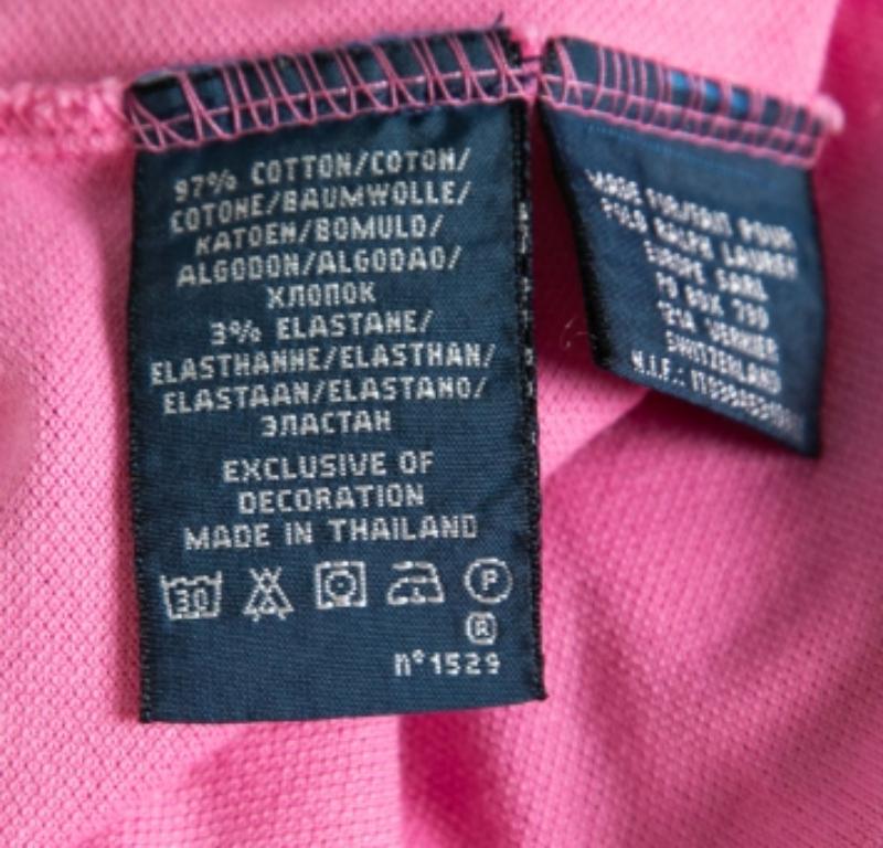 Ralph Lauren Pink Logo Embroidered Cotton Pique Short Sleeve Dress XS For Sale 1